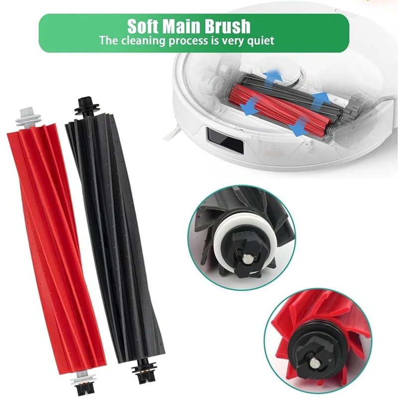 Juego de accesorios para Roborock Q8 Max/Q8 Max +/Q5 Pro, piezas de repuesto para Robot aspirador, bolsas de polvo para cepillo principal