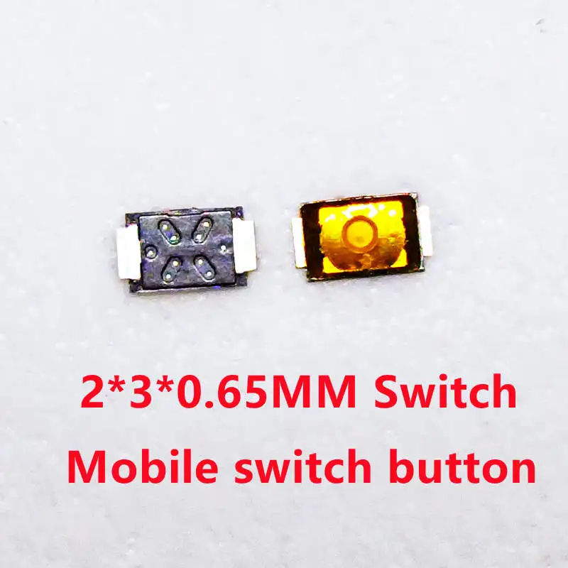 10pcs 2*3*0.65MM 2x3x0.65MM Micro Switch SMD Tactile Push Button Switch Tact 2 Pin for Xiaomi 4 Mi4 Mobile Phone