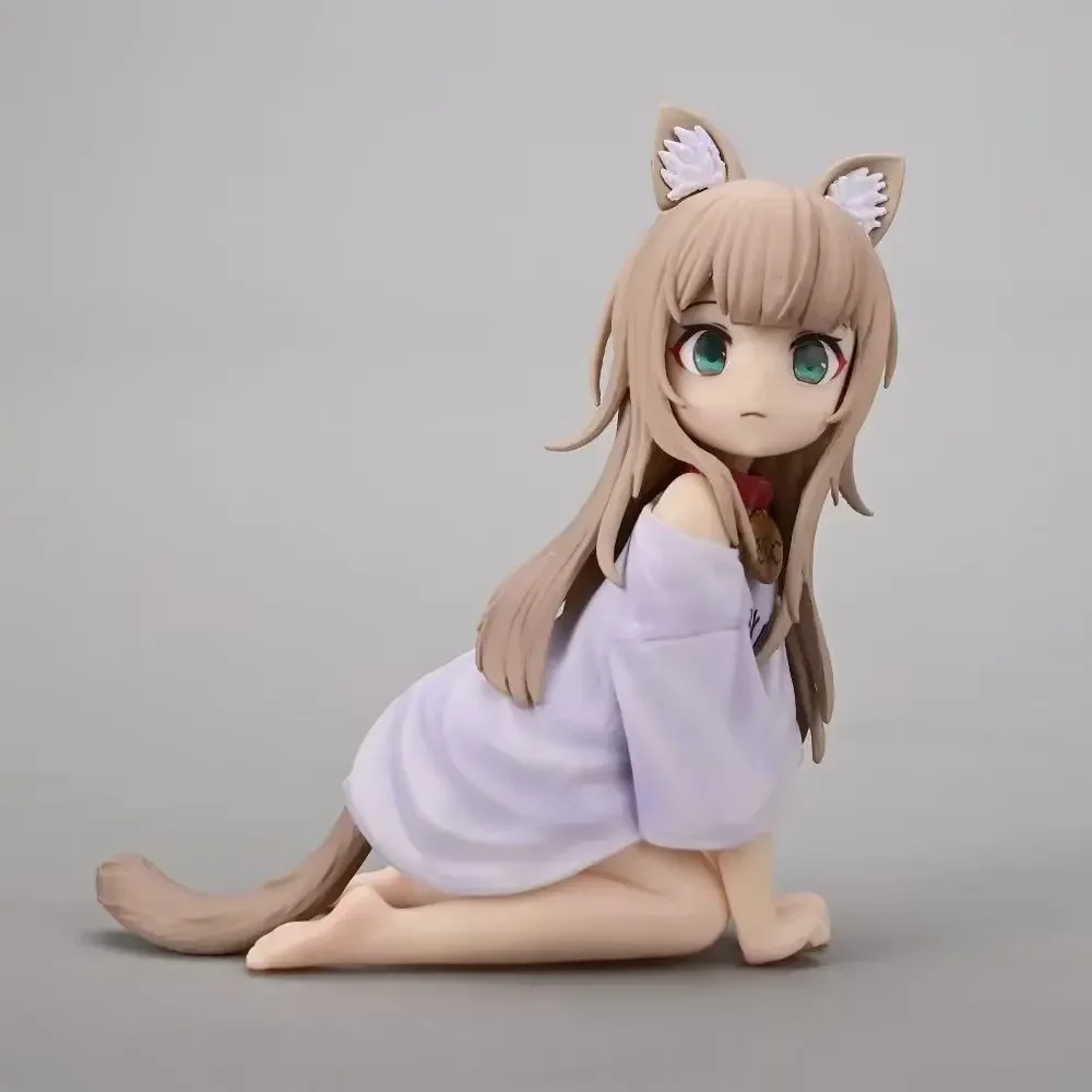 Uchi No Neko Ga Onnanoko De Figure 11CM Kinako Girls Manga Anime Action Figure Model Collectible Figurine Decoration Toys Gift