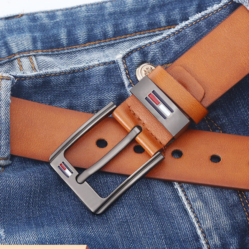 Fashion High Qaulity Black Belt For Men Student School Boys Waist Straps Teens Leather Belt For Jeans Pants Trousers 115cm 120cm