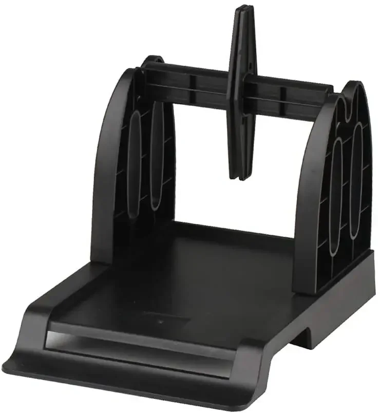 Externe Rolle Label Halter für Desktop Barocde Label Drucker Für Argox Datamax TSC Godex Zebra Drucker (schwarz)