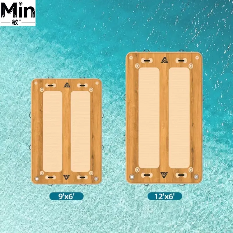 Size Inflatable Floating Dock Platform Anti-Slip Inflatable Sea Fishing Dock Water Platform For Pool Beach Accessories