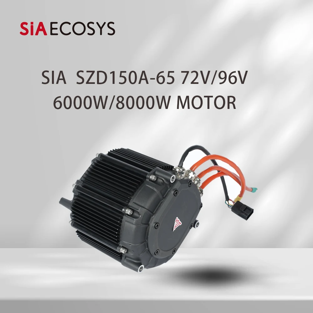 

SiAECOSYS SIA SZD150A-65 8000W 6000W 72V 96V PMSM Mid Drive Motor Encoder Kit IP67 85N·m Torque for E-Motorcycle High Power EV