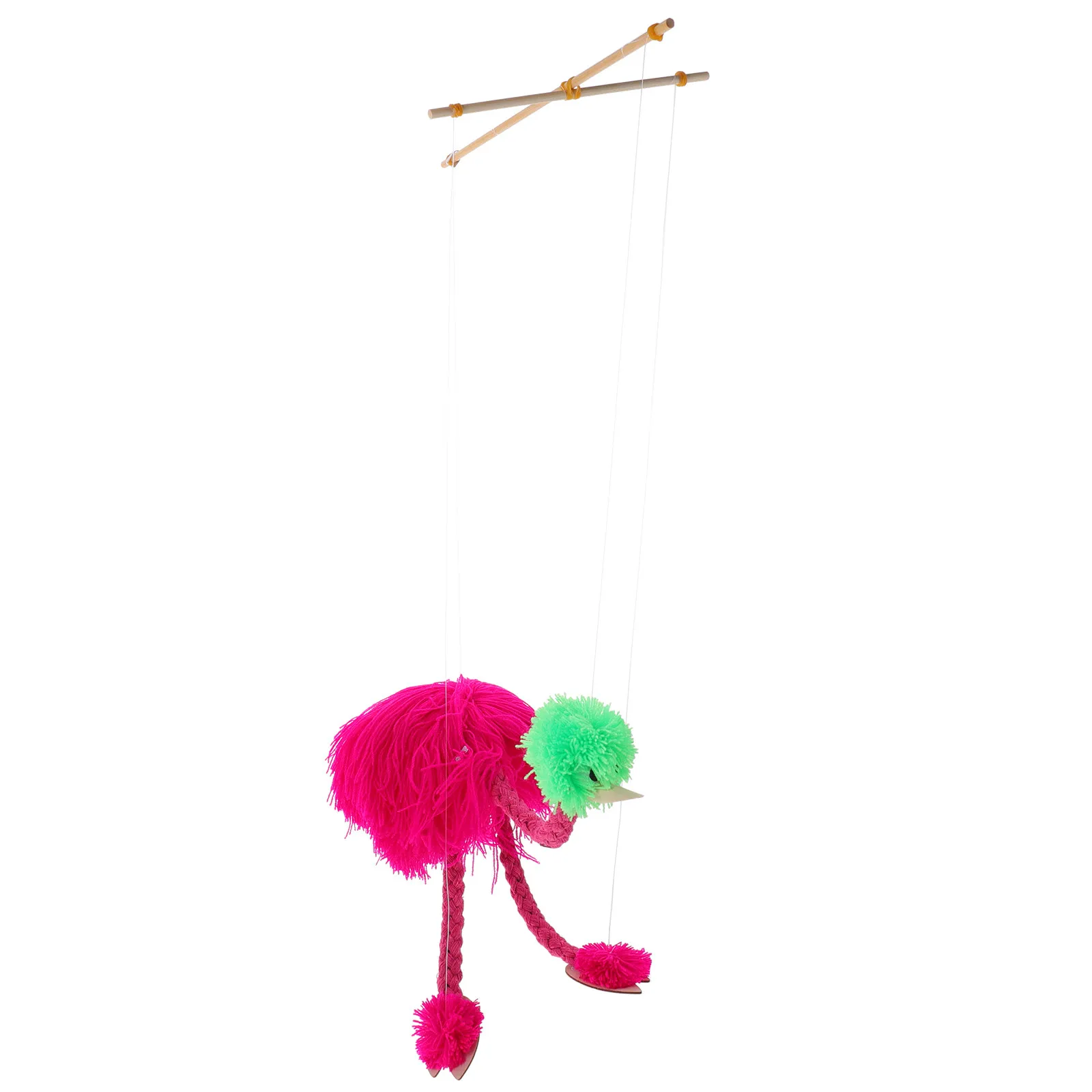 

Ostriches Marionette Puppet Smooth Polished String Animal Puppet Show Prop for Kids Parent Child