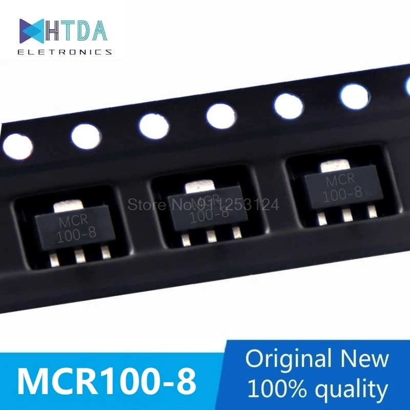 50pcs/lot MCR100-8 MCR 100-8 SOT89  In Stock