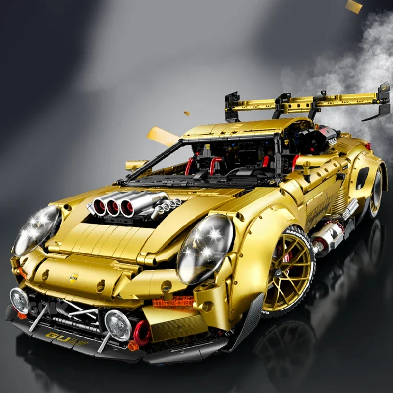 GULY10640 Technology Supercar Bricks Adult High Difficulty Assembly Race Sports Car Model DIY Bricks Toys for Boy Birthday Gift