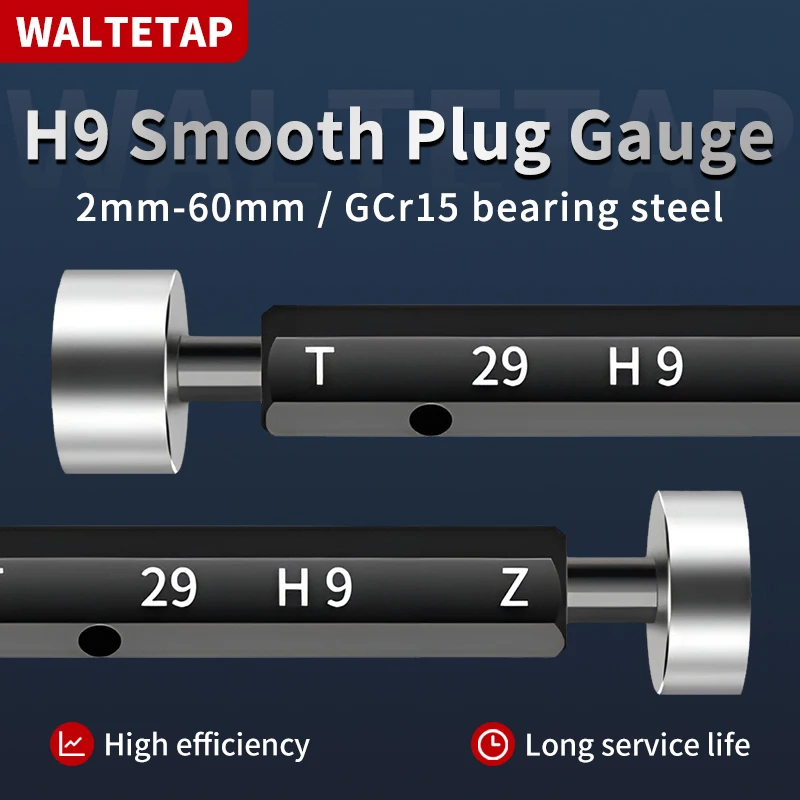 

1 шт. H9 Φ2-60 мм гладкий штекерный калибр GO и NOGO, измерительный инструмент для внутреннего диаметра, измерительный инструмент для измерения простого ограничения