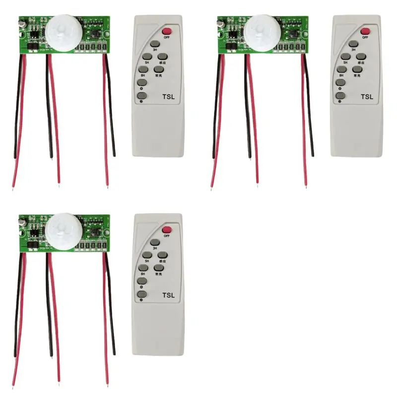 M11K-3X 3.2V 3.7V Solar Lamp Board Solar Light Circuit Board Infrared Human Induction Solar Street Light Driver Board