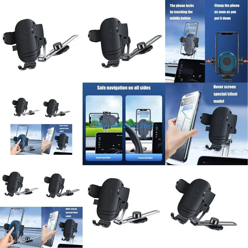 حامل هاتف Y2GD حامل هاتف دوار ذاتي اللصق مضاد للصدمات وقابل للطي