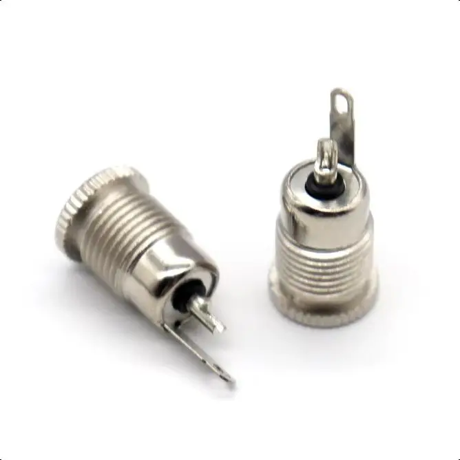 【10-2PCS】5.5x2.1mm 5.5x2.5mm  DC Power Plug Male Female Jack Socket Nut Panel Mount DC Power Adapter Connector DC099