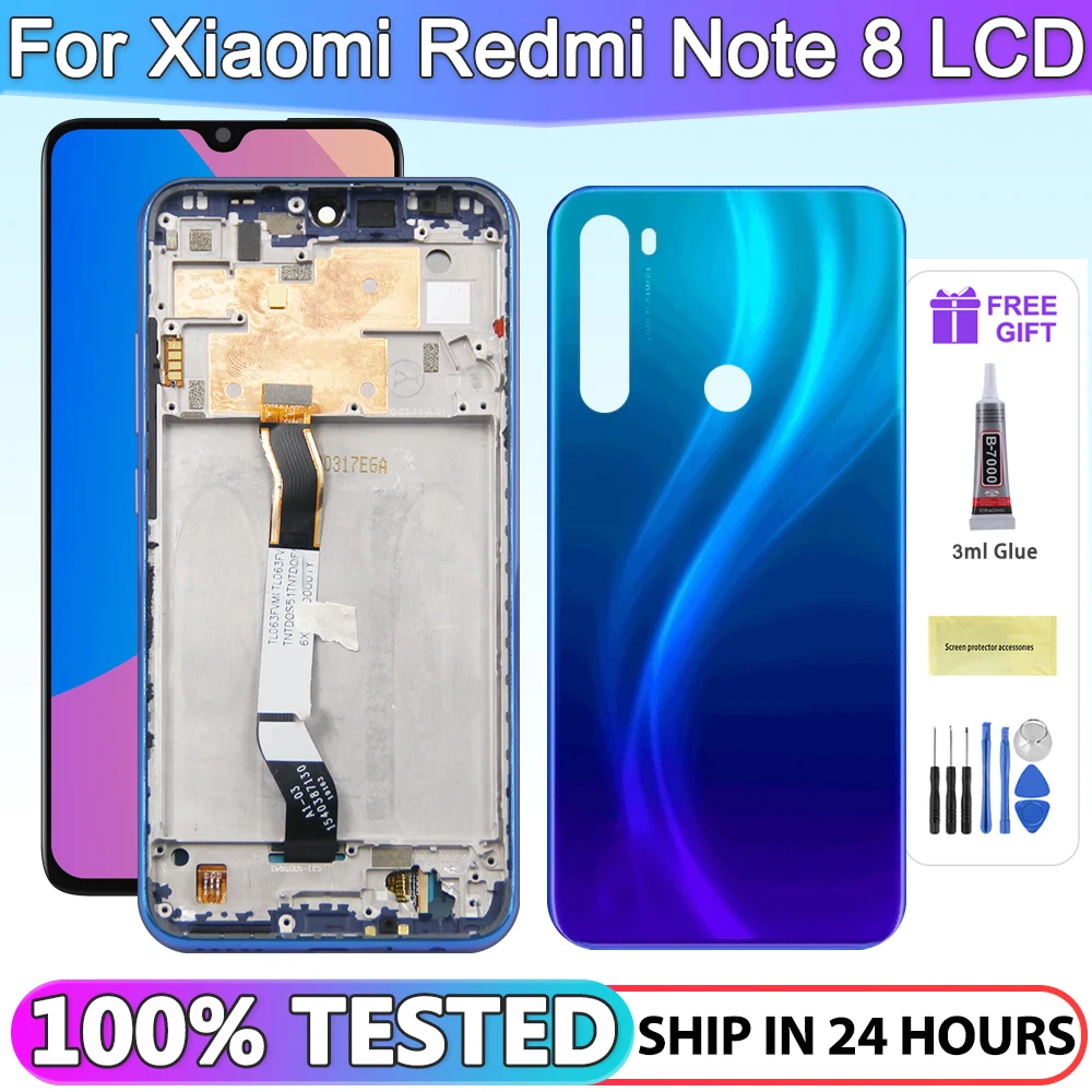 

6.3" For Xiaomi Redmi Note 8 LCD Display Touch screen Digitizer for Redmi Note 8 LCD replacement NO Frame/With Frame