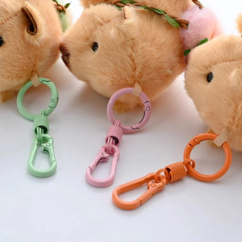 Criativo dos desenhos animados hamster porco holandês família chaveiro de pelúcia bonito e macio pingente de pelúcia mochila decoração pingente de pelúcia bonito presente