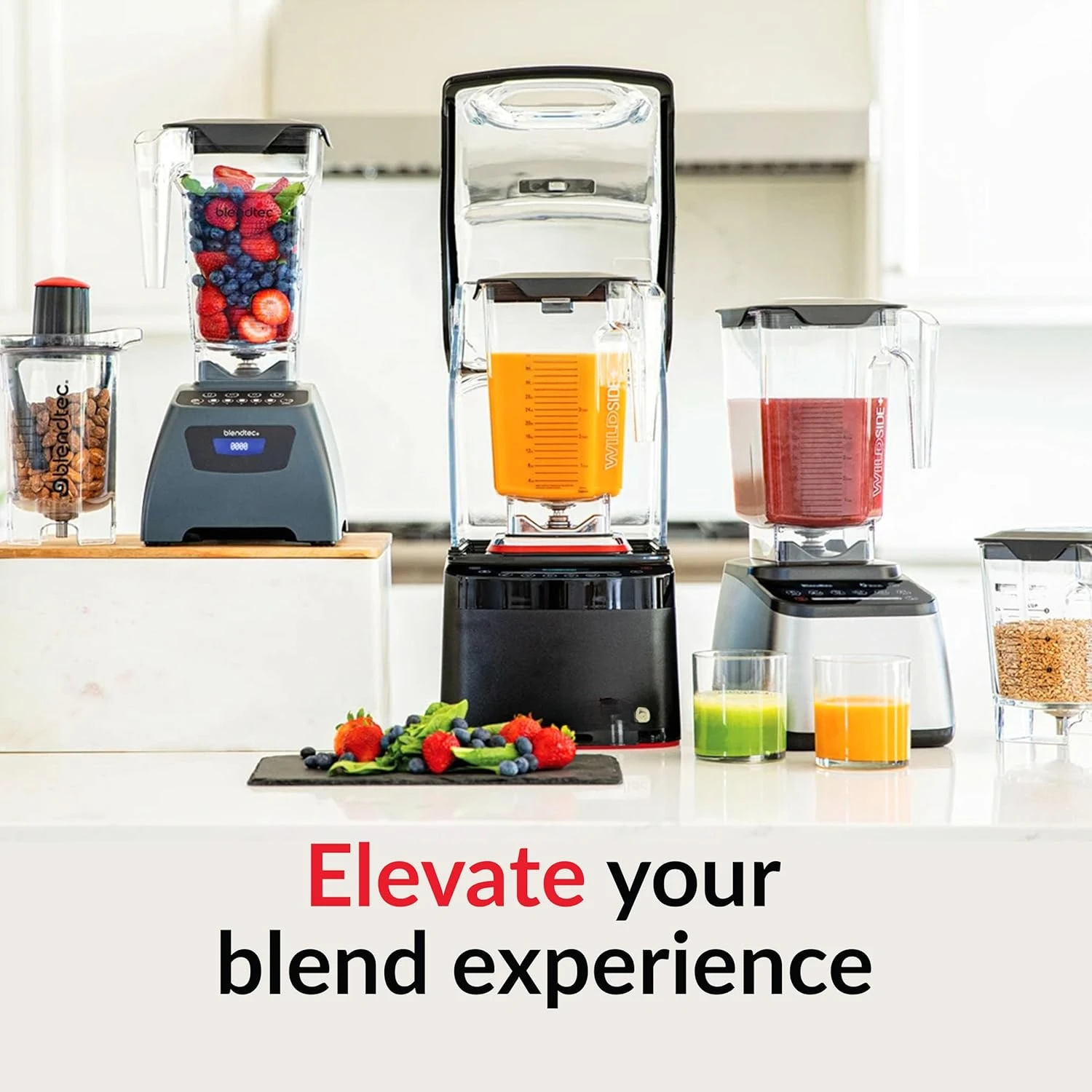 Original Designer Series Blender and 90 Oz Jar - Kitchen Blender Bundle - Black