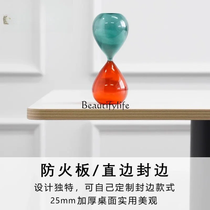 LJY-Restaurant wall card seat fireproof board rectangular table