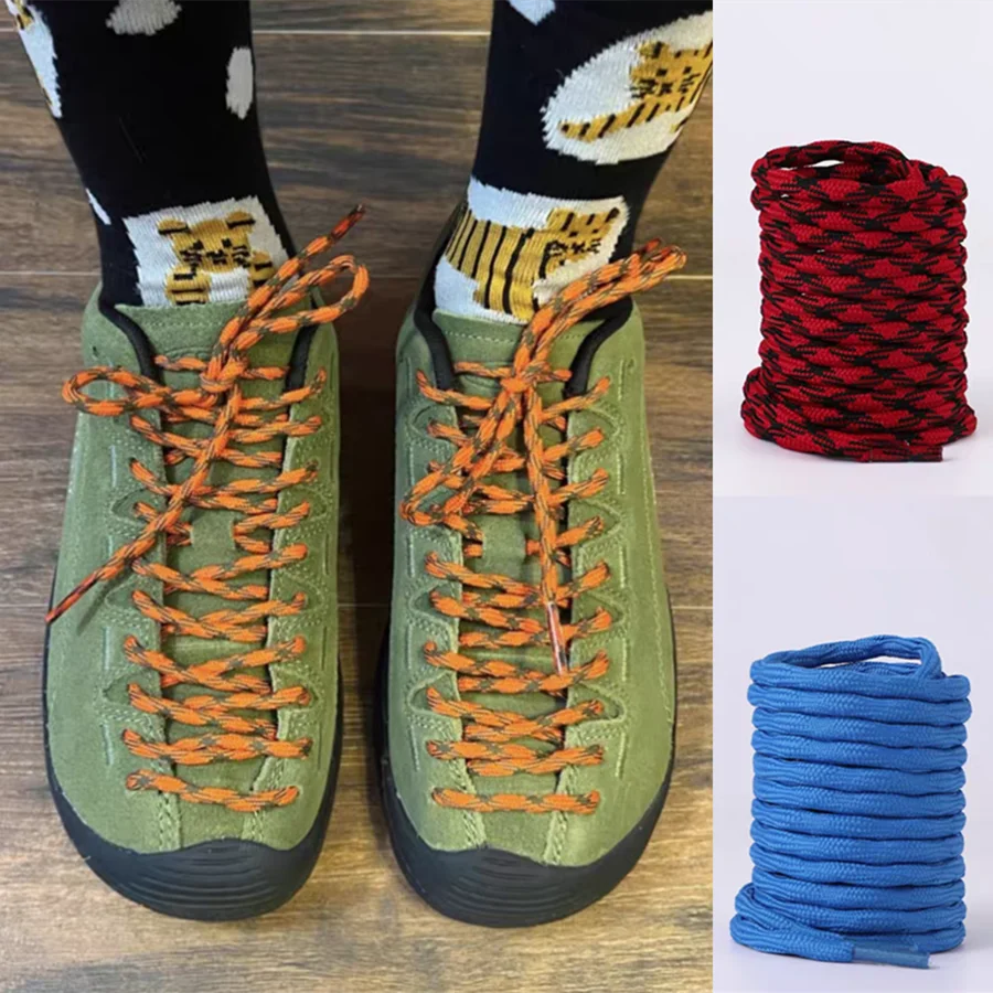 Round Wavy Shoelaces Suitable For Water Tracing Shoes Hiking Shoes Sport Shoes Non-slip Relaxed Lengthening Shoelace Rope