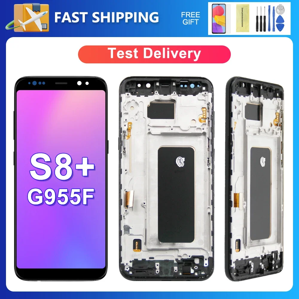 

S8 Plus For Samsung 6.2''For Ori S8+ G955W G955A G955 G955N G955F LCD Display Touch Screen Digitizer Assembly Replacement