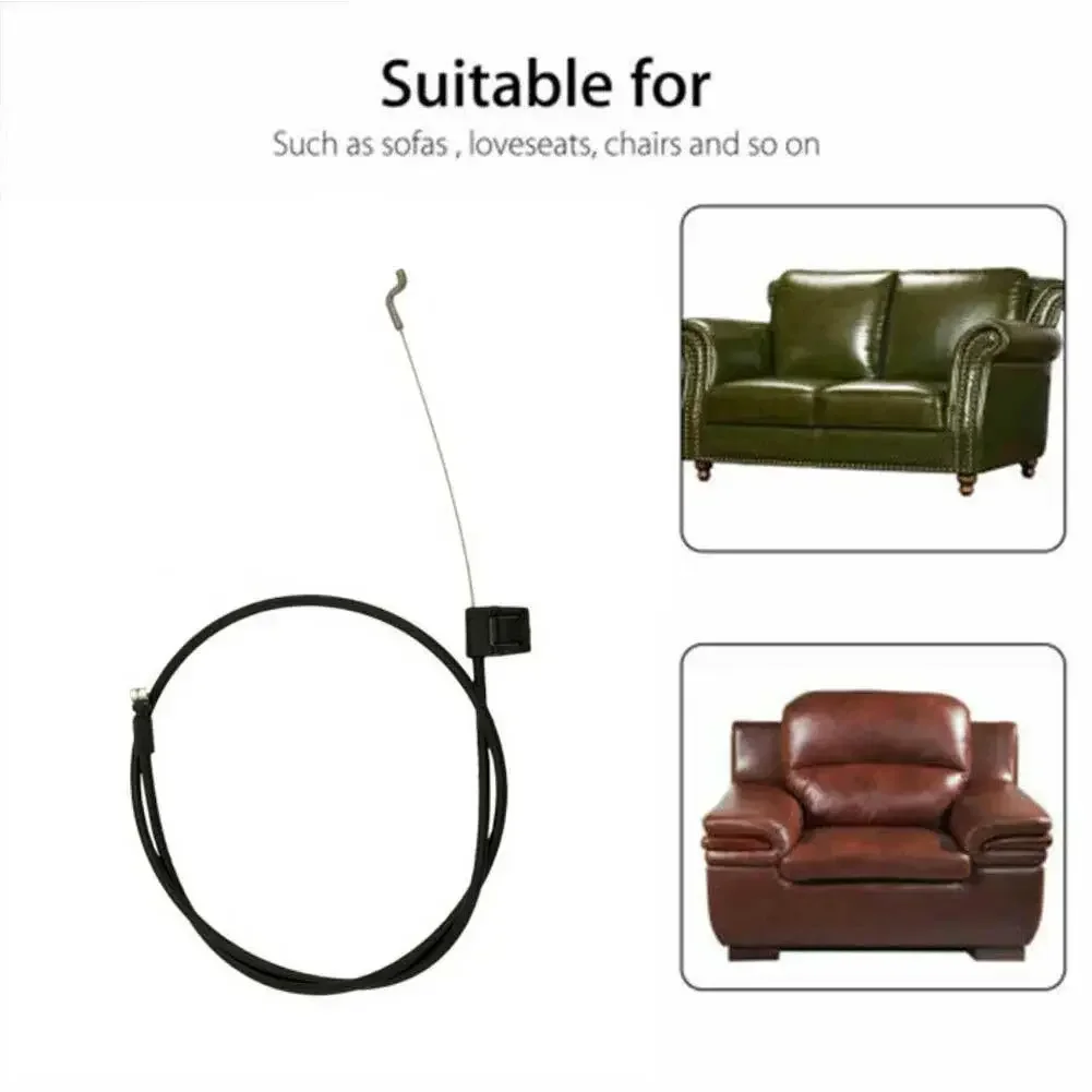 Universal 120MM Aluminum Metal Pull Recliner Handle Chair Release Lever Replace Metal Handle With Spring Cable For Sofa Couch