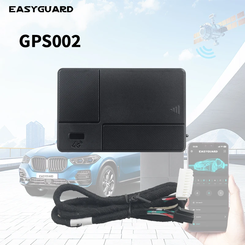 EASYAGUARD 4g LTE GPS tracker With 3 Years Free APP lock unlock control & APP Remote Start fit for IOS & Android smartphone