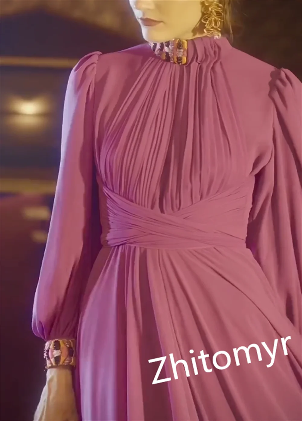 Ball Exquisite High Quality Collar A-line Anke Length Party Dresses Draped Rhinestone Evening Vestidos De Fiesta