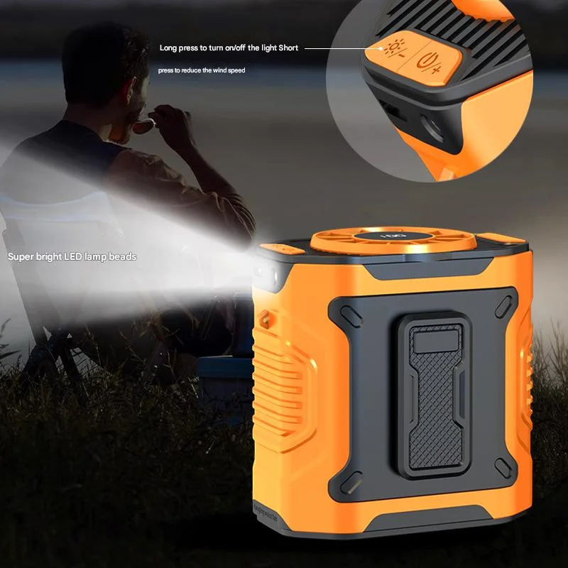 4000mAh Rechargeable Neck Fan, Portable USB Clip Fan for Hiking, Fishing, Camping, Long-Lasting Cooling & Compact Design