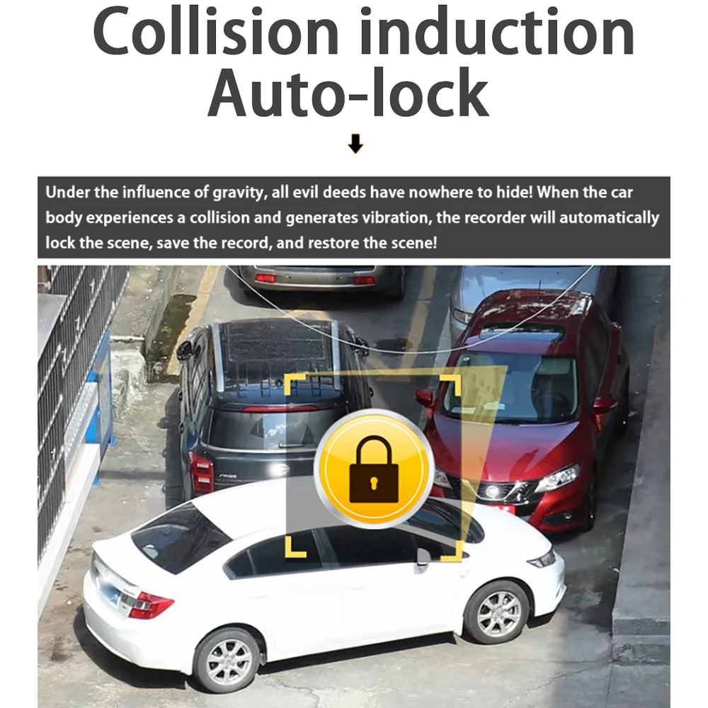 ل Volkswagen VW ID.7 ID7 ID 7 Vizzion 2023 ~ 2025 4K 2160P داش كام الجبهة الخلفية كاميرا السيارة DVR واي فاي التوصيل والتشغيل مسجل فيديو #5