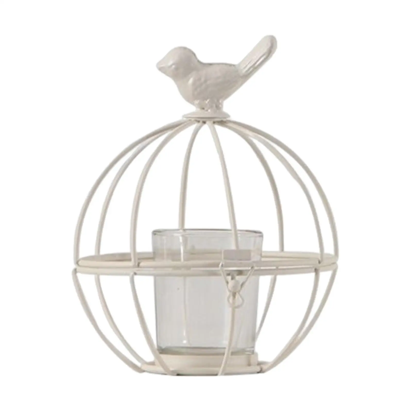 Iron Birdcage Candlestick Holder for Tea Light Wedding Table Centerpiece Home Decor
