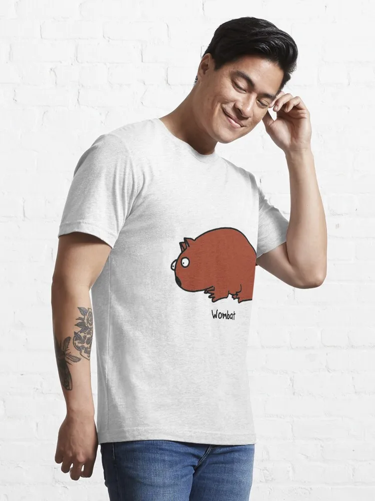 Interested Wombat Essential T-Shirt Casual O-Neck Tee Shirts Streetwear New Fashion Top Tees