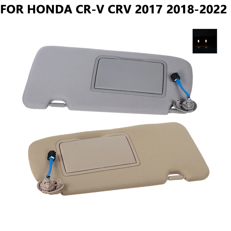 For Honda CR-V CRV 2017-2022 Sun Visor Beige/Grey Sun Protection Sun Shielding Visor SunShade With Vanity Mirror 83280-TLA-A12ZB