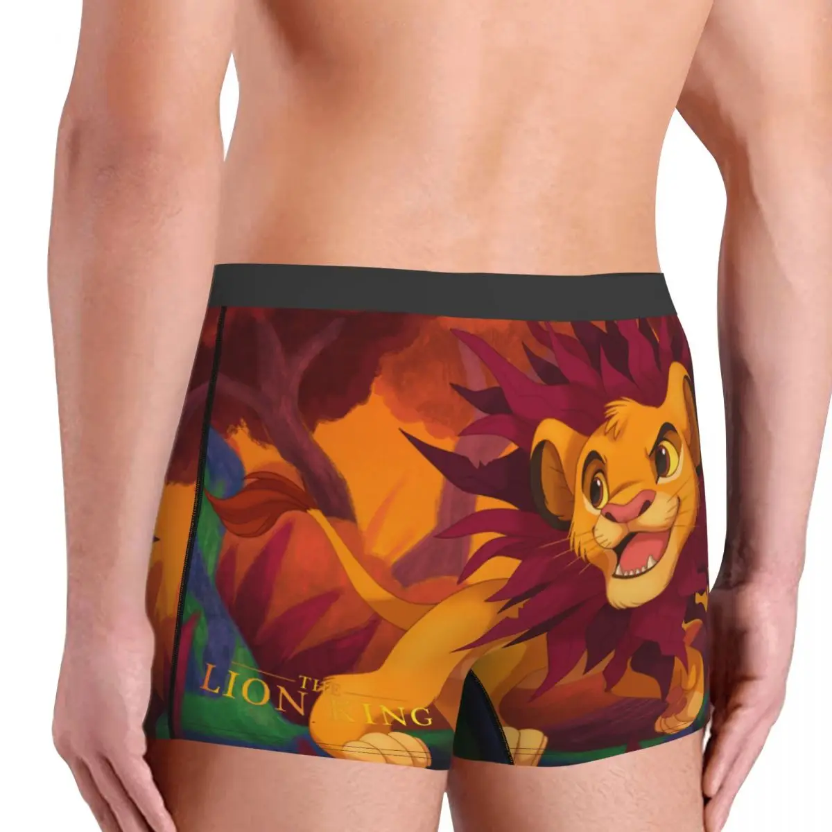 Simba Head Classic Disney｠The Lion King｠Film Underpants Homme Panties Men's Underwear Ventilate Shorts Boxer Briefs