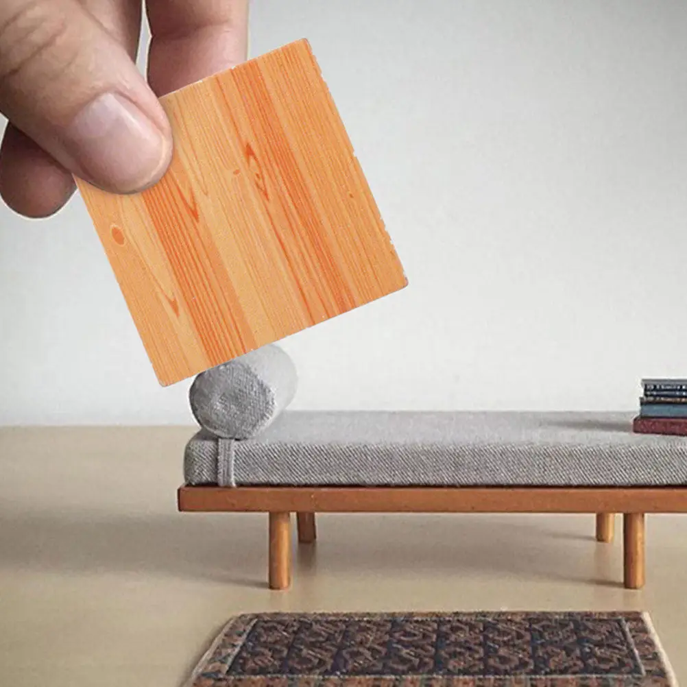 36Pcs Miniature Wooden Flooring for Dollhouse Realistic Texture Smooth Easy Clean Installation Ideal for Living Room Bedroom