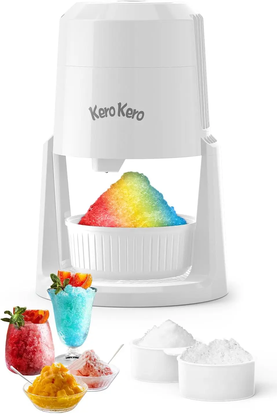 

Shaved Ice Machines, Protable Ice Shaver Machine with Adjustable Blade, Multi-Purpose Maker for Homemade Shaved Ice, Machine