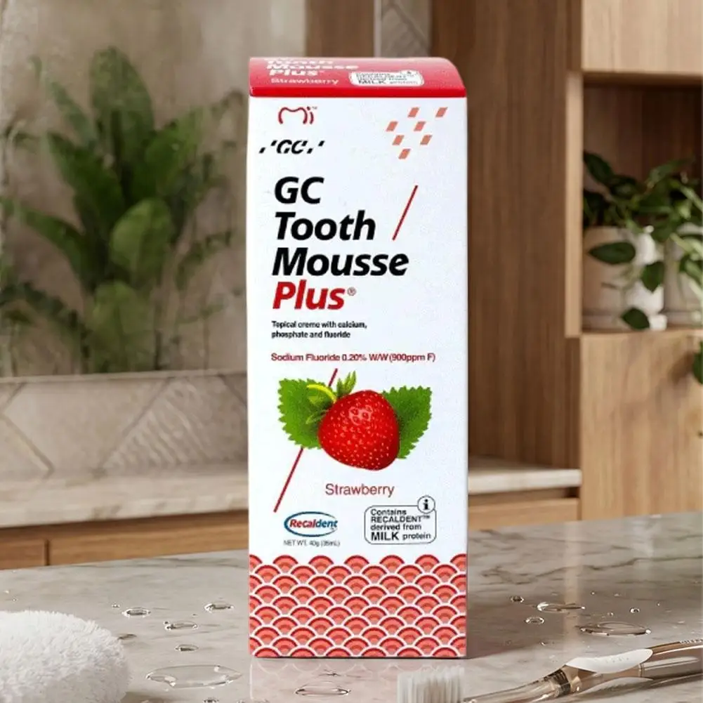 GC Tooth Mousse Plus Minze 40g, Fluorid-Zahnpflegecreme mit Recaldent, Zahnpflege zur Kariesprävention, für Erwachsene & Kinder – Detail 11