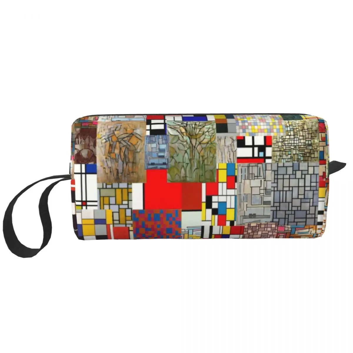 Travel Piet Mondrian De Stijl Toiletry Bag Fashion Abstract Art Makeup Cosmetic Organizer for Women Beauty Storage Dopp Kit Case