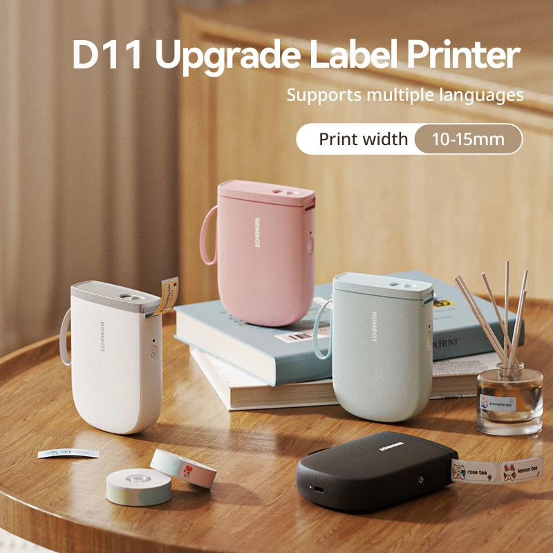 

New Version NIIMBOT D11 Portable Thermal Printer Wireless Adhesive Label Maker Inkless Labeling Machine For Mobile Android IOS