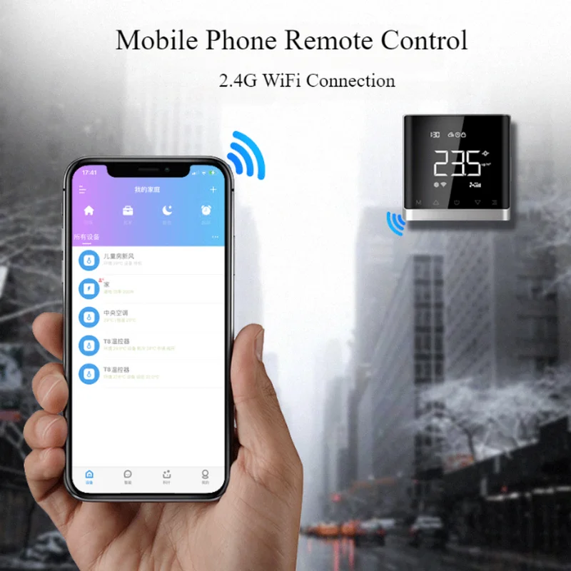 WIFI Smart Home CO2 PM2.5 Frischluftventilsystem Fan Coil Unit Luftentfeuchter Belüftungsregler 3-Gang-Destilliergerät Diffusor termostato calefacción wifi,caldaia,termostat smart,терморегулятор,matter,термостат,