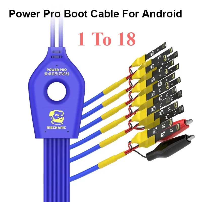 MECHANIC Power Pro 1-do-18 Linia testowa zasilacza Android do naprawy smartfonów Samsung Przełącznik Przewód testowy zasilania Narzędzia