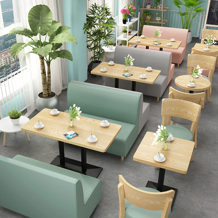 

Restaurant Sets Furniture Dining Table with Chairs Coffee Shop Furniture Cafe Tables and Chairs