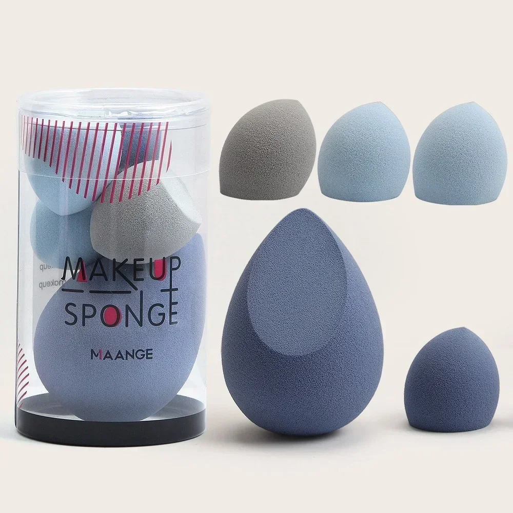 Multiple colors available Face Beauty Cosmetic Powder Puff For Foundation Cream Concealer Make Up 5Pcs Makeup Sponge Set