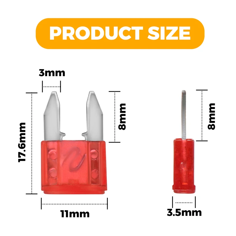 30/35/60/160Pcs Small Mini Car Blade Fuses Assortment Set Zinc Auto Fuse Electric Fuse 5A 10A 15A 20A 25A 30A Car Truck Fuse