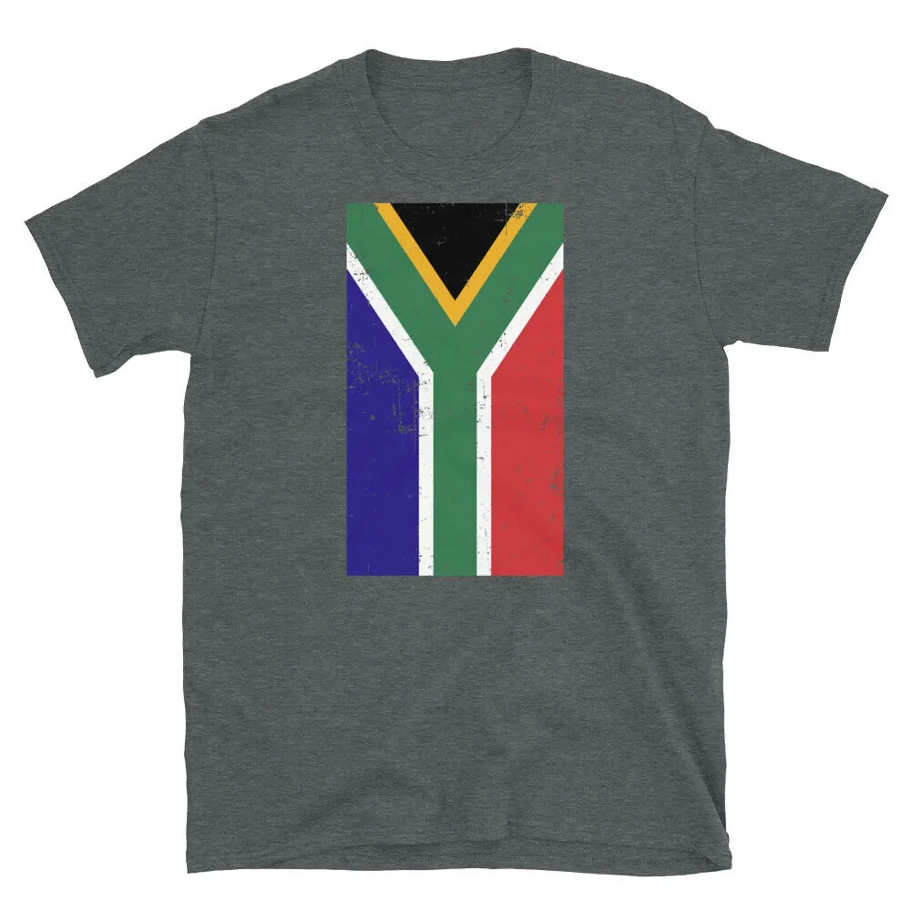 South Africa Cape Town Pretoria Distressed Flag Short Sleeve Unisex T Shirt