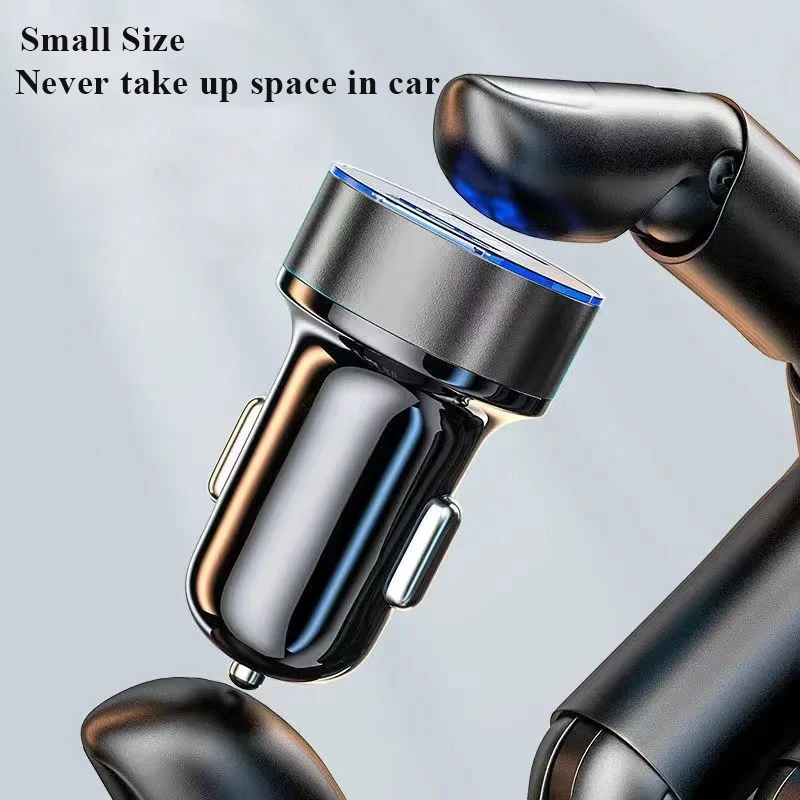 USB Car Charger Dual Ports 120W Super Fast Charging Adapter for Samsung Galaxy Xiaomi Huawei iPhone 13 12 11 Pro Max 7 8 Plus