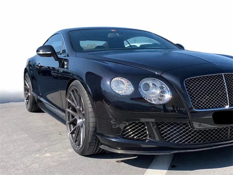 

Высококачественный комплект кузова из углеродного волокна для Bentley Continental GT, передние и задние боковые юбки, автомобильные бамперы