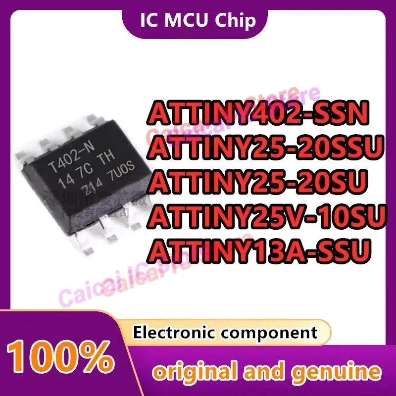 10PCS ATTINY13A-SSU ATTINY402-SSN ATTINY25-20SSU ATTINY25-20SU ATTINY25V-10SU 100% Brand New Original Integrated circuit SOP8