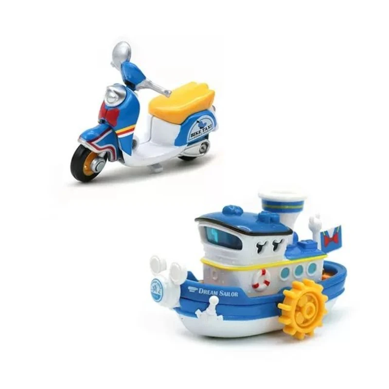 Takara tomy personagem de desenho animado tang duck série modelo de carro liga modelo de carro brinquedo presente de aniversário das crianças brinquedo coleção ornamento