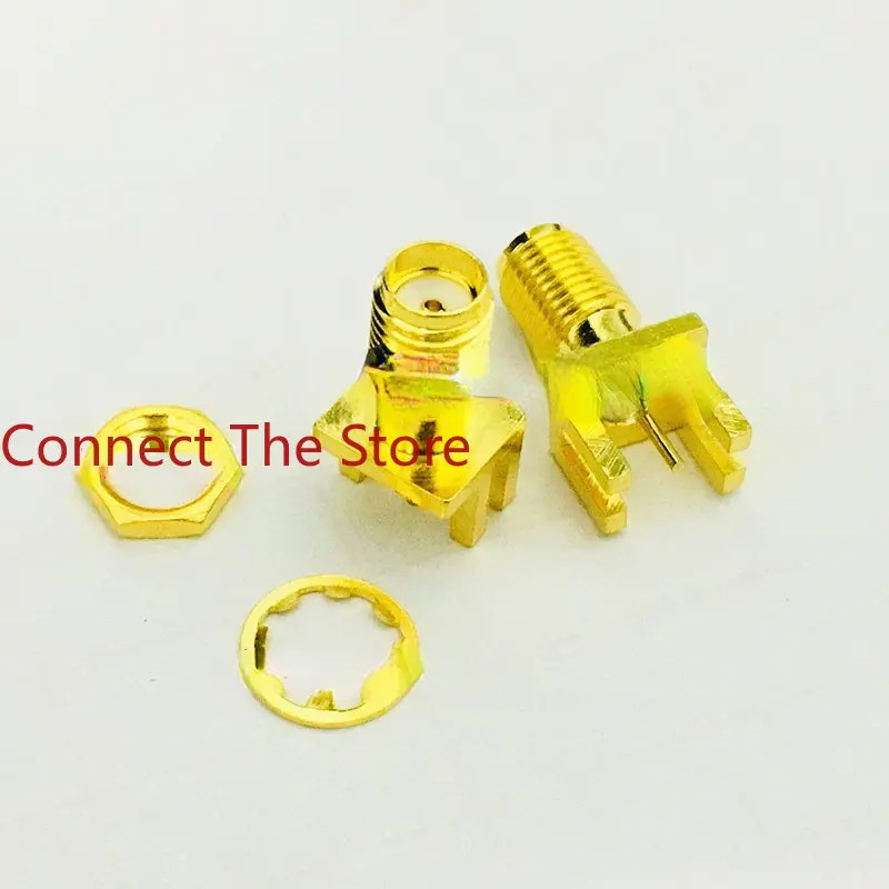 5PCS SMA-KE Large Offset Pin RF Antenna Base With Nut Gasket  