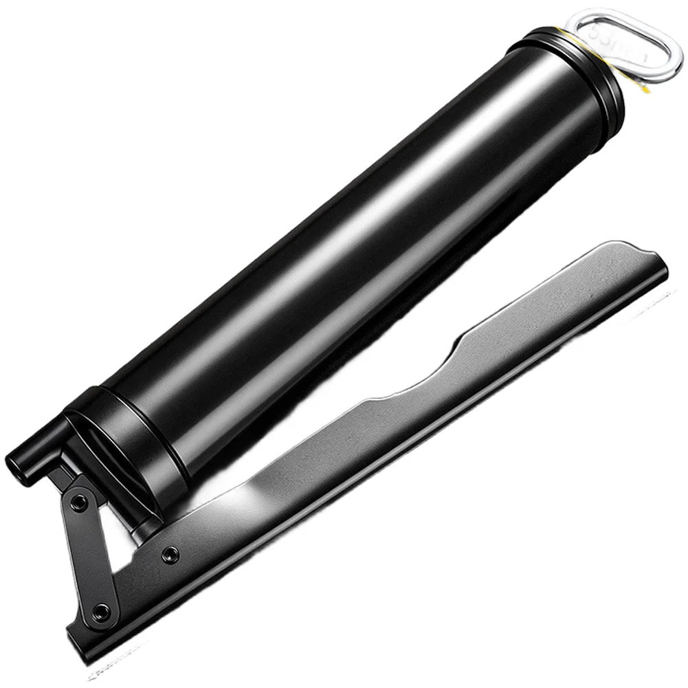 Manual Grease Dispenser for Industrial Lubrication Featuring Reinforced Plunger Design and Rust Coated Steel Construction