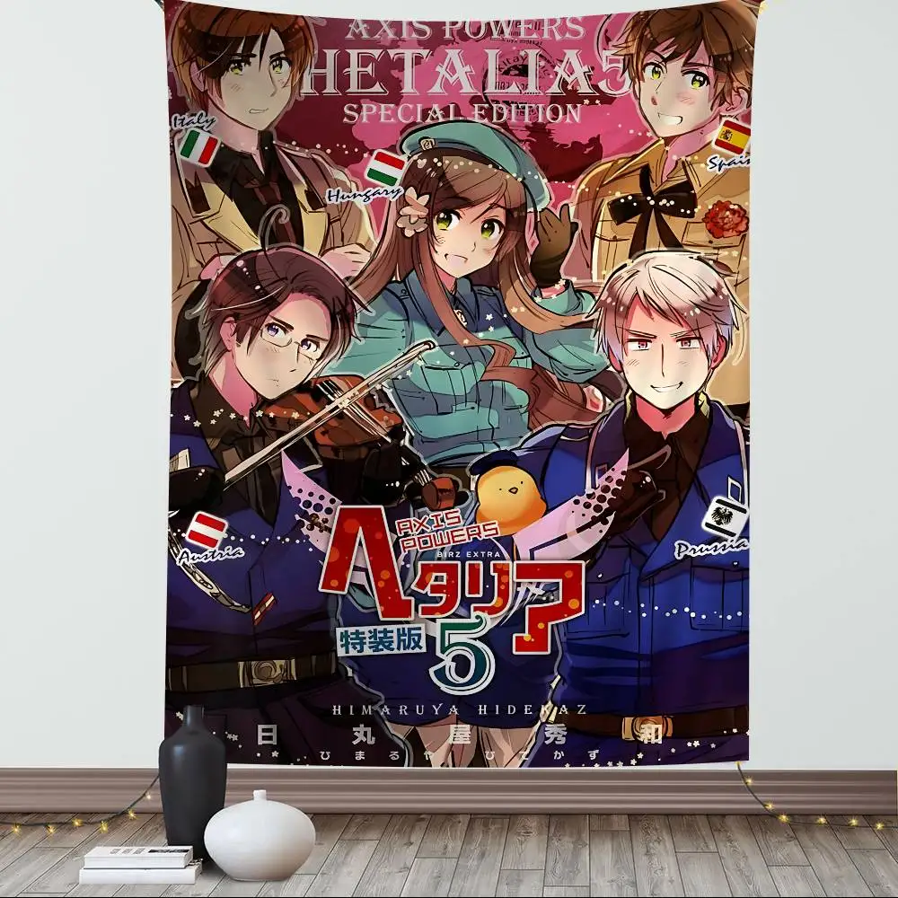 Hetalia World Stars Anime Hanging Bohemian Tapestry Bohemian Wall Tapestries Mandala Cheap Hippie Wall Hanging