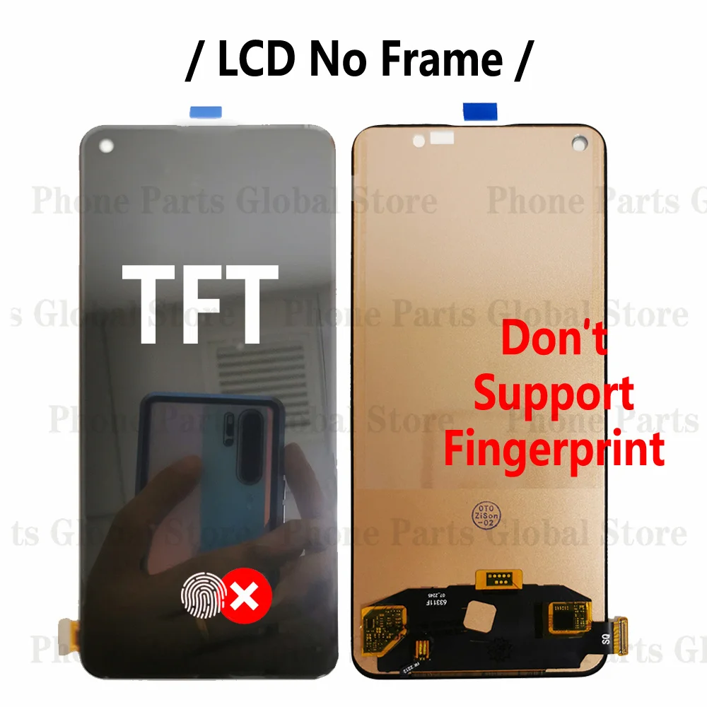 AMOLED Display For OnePlus Nord 2 5G LCD DN2101 DN2103 LCD Screen Touch Sensor Digitizer Assembly 1+ Nord 2 5G LCD Replacement