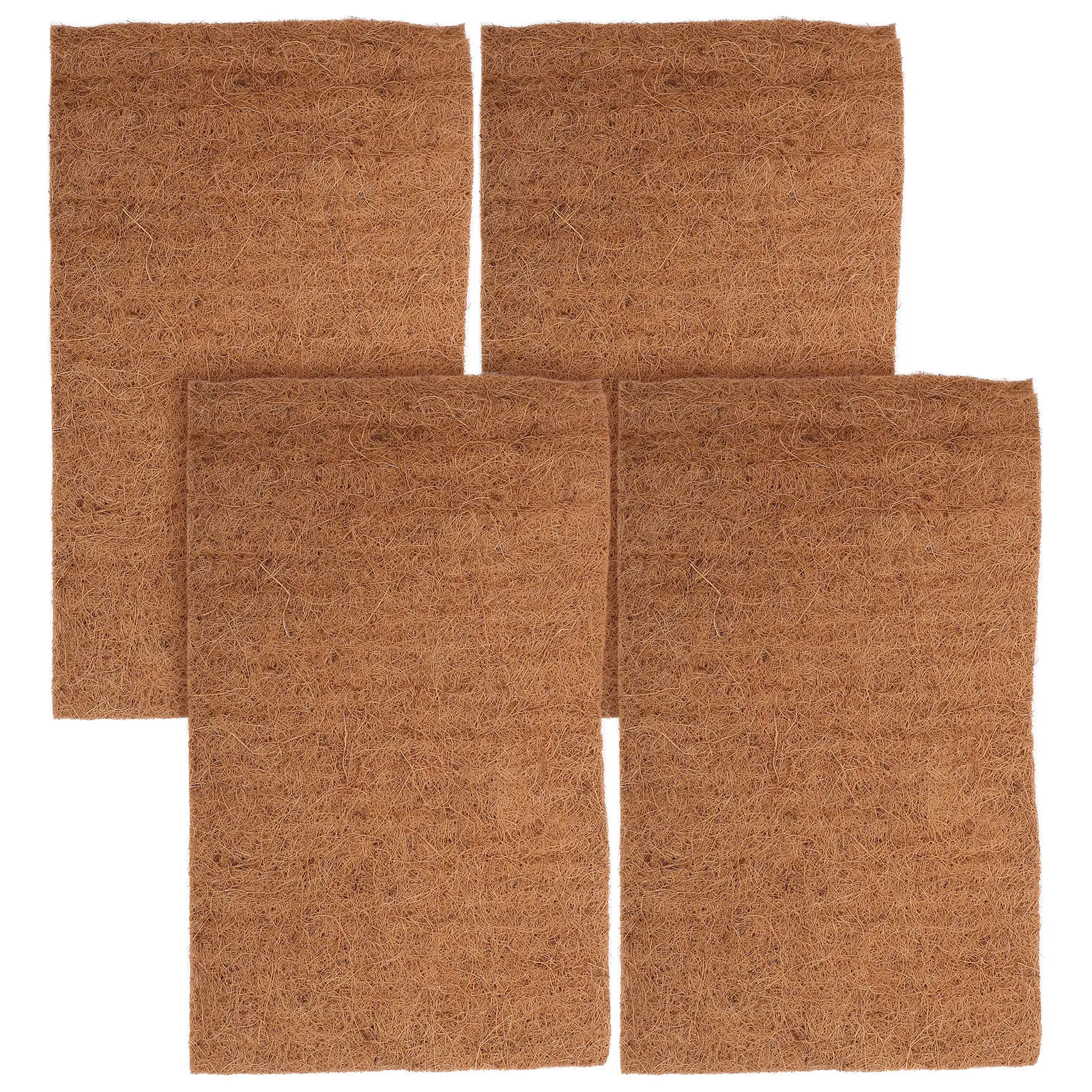 

4Pcs Coconut Fiber Chicken Nesting Pads Washable Coop Nest Box Mats Nonslip Comfortable Liner for Chicken Coop Bedding Nest Pads