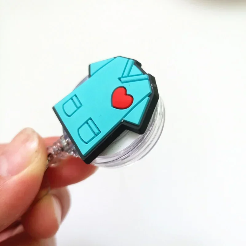Cute Cartoon Retractable Doctor Nurse Badge Reel ID Lanyard Name Tag Card Badge Holder Reels Keychain Card Holder Accessories image 3